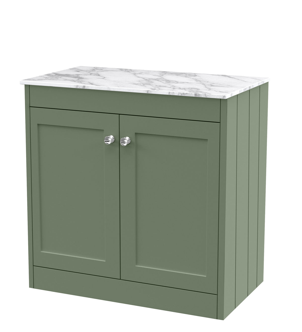 Old London Ashwick 800mm Floorstanding 2-Door Unit With Marble Top