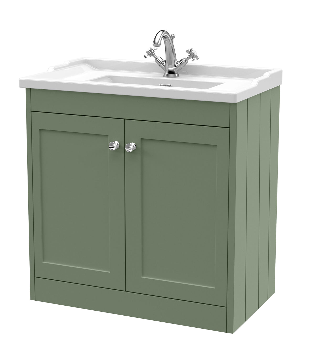 Old London Ashwick 800mm Floorstanding 2-Door Unit With Basin 1 Tap Hole