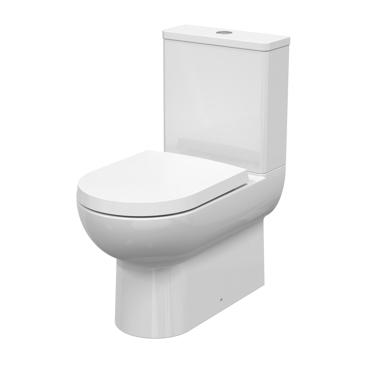 Nuie Flush to Wall Toilet Rimless Pan & Cistern