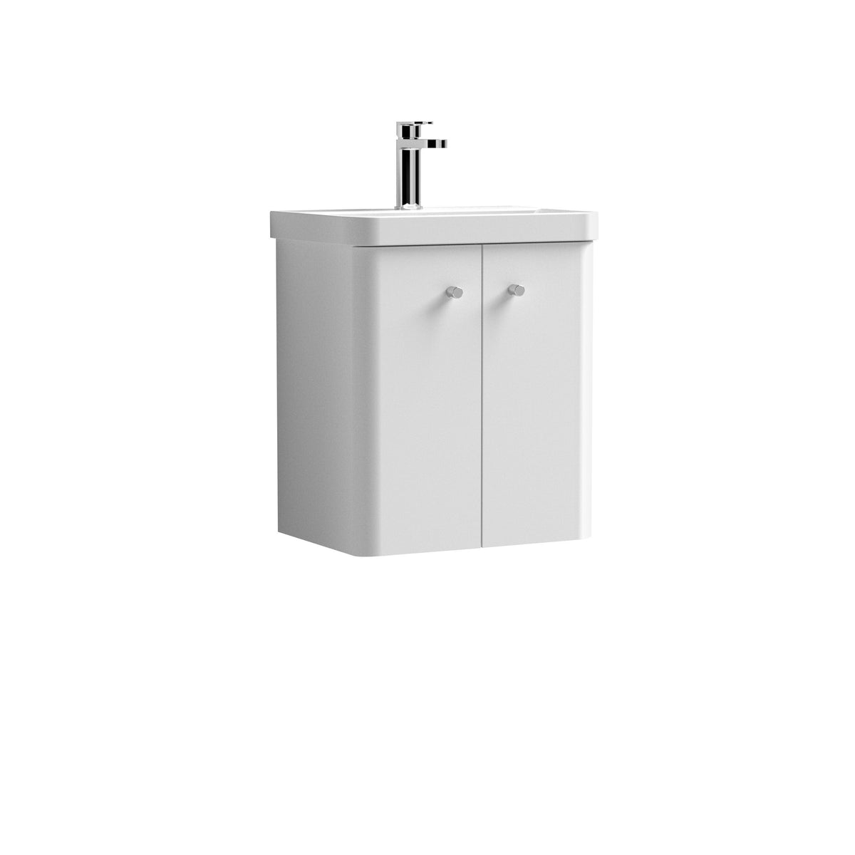 Nuie Core 500mm 2 Door Wall Hung Vanity Unit With Basin