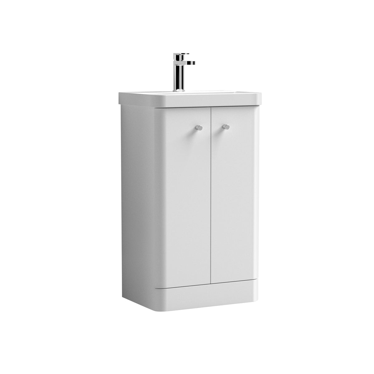 Nuie Core 500mm 2 Door Floor Standing Vanity Unit With Basin