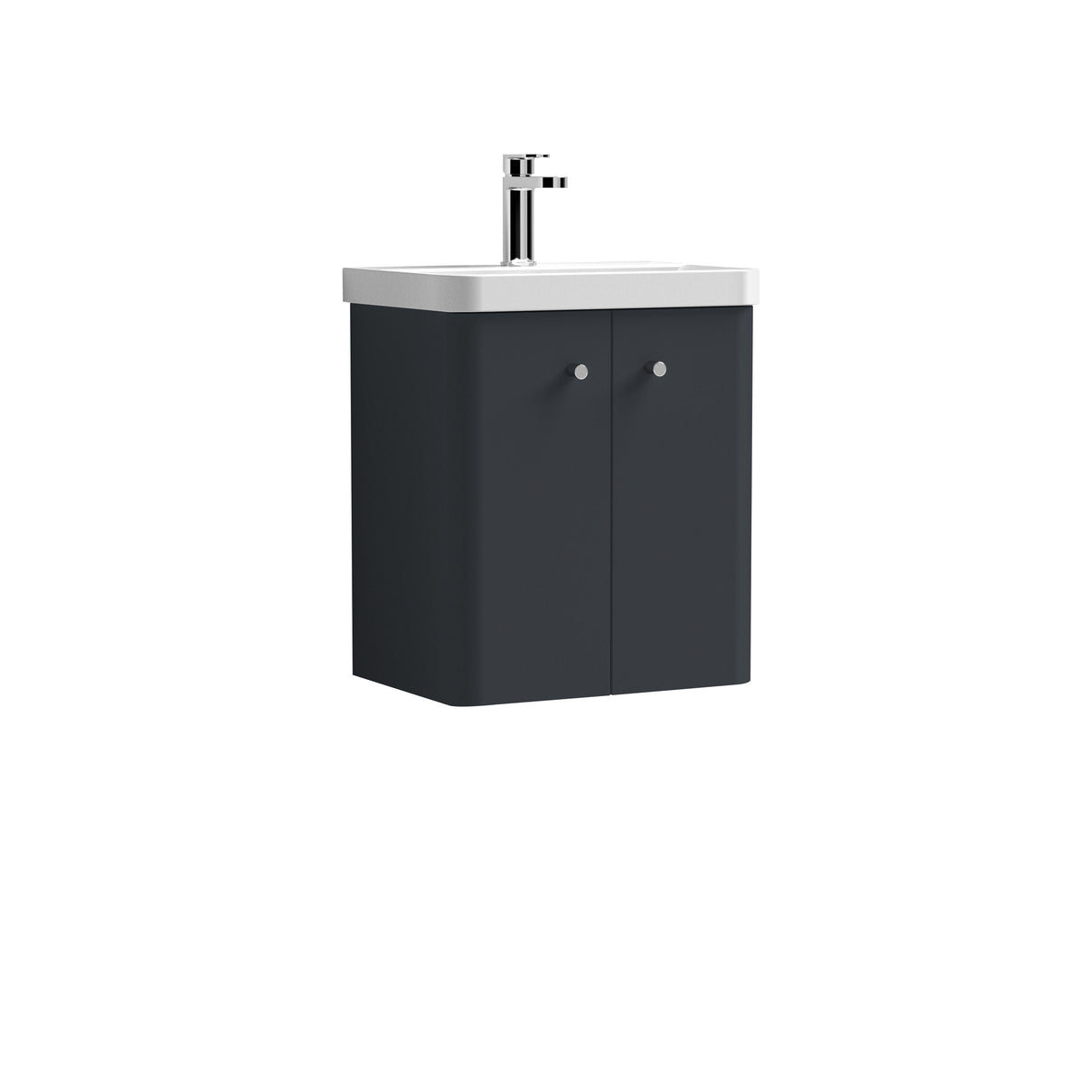 Nuie Core 500mm 2 Door Wall Hung Vanity Unit With Basin