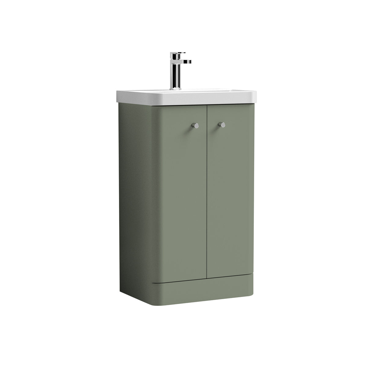 Nuie Core 500mm 2 Door Floor Standing Vanity Unit With Basin
