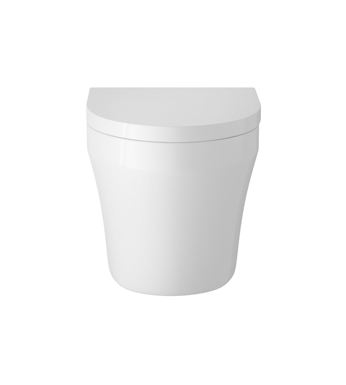 Hudson Reed Luna Round Back to Wall Toilet Pan With Seat