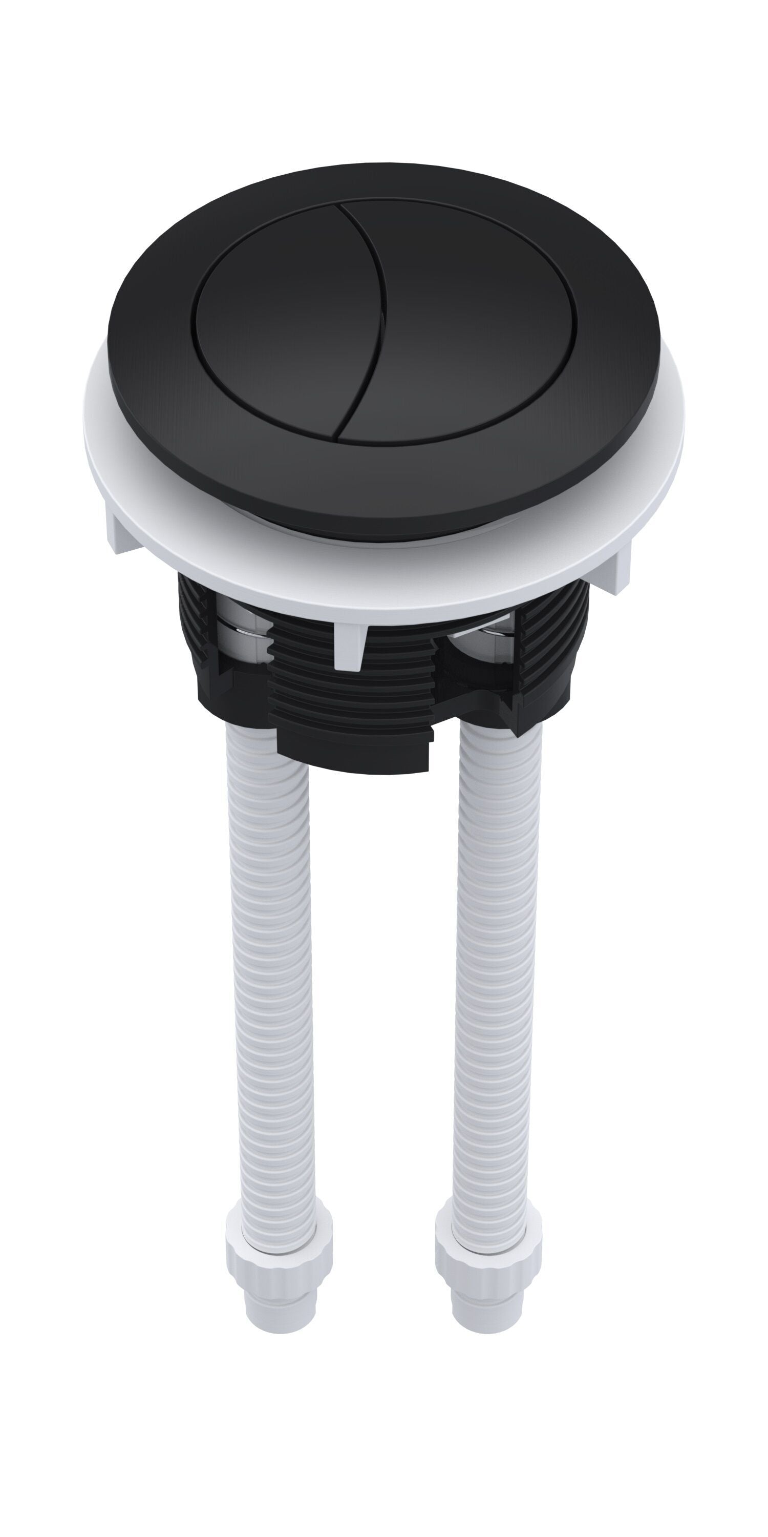 Black Dual Flush Cistern Push Button