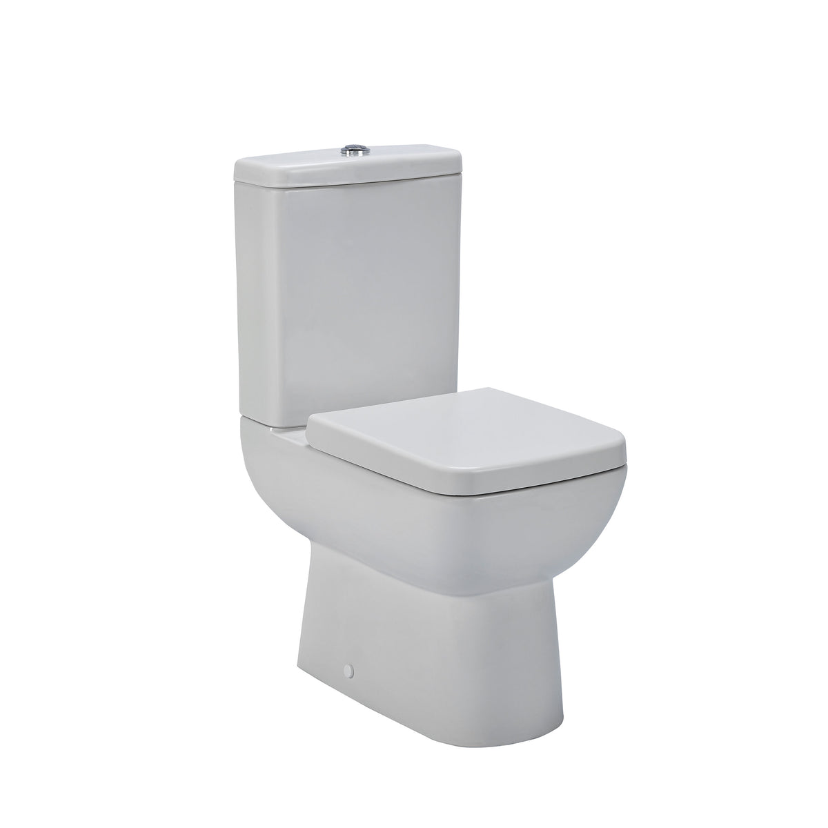 Nuie Short Projection Semi Flush to Wall Close Coupled Toilet Pan
