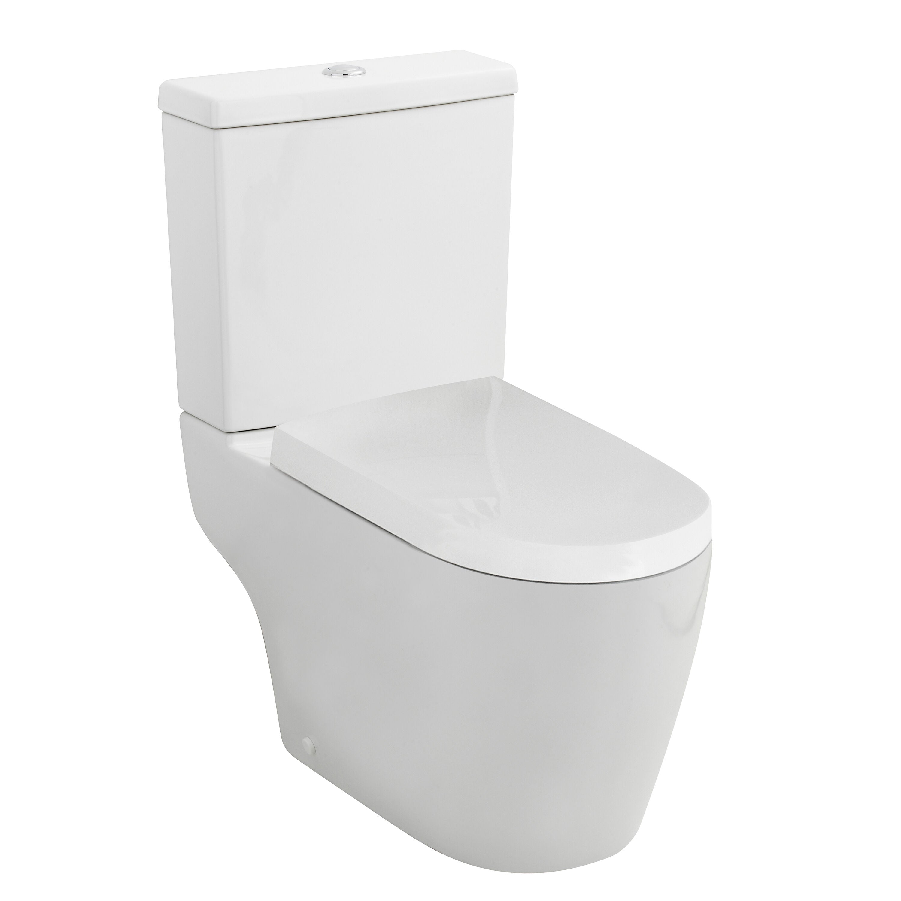 nuie Provost Semi Flush to Wall Close Coupled Toilet Pan