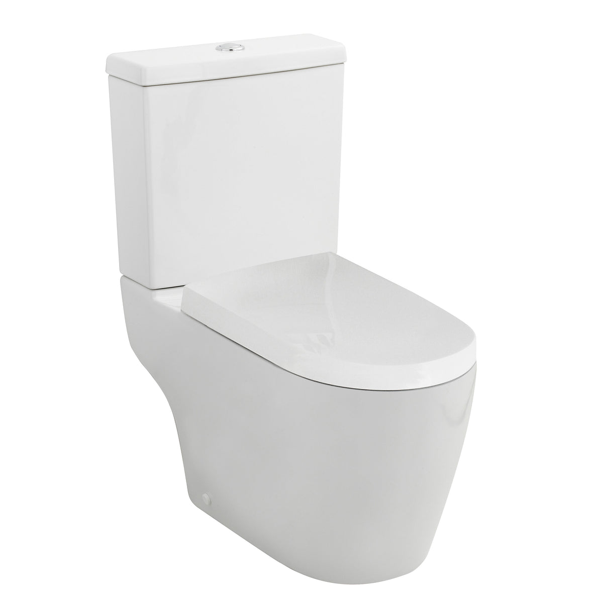 Nuie Provost Semi Flush to Wall Close Coupled Toilet Pan