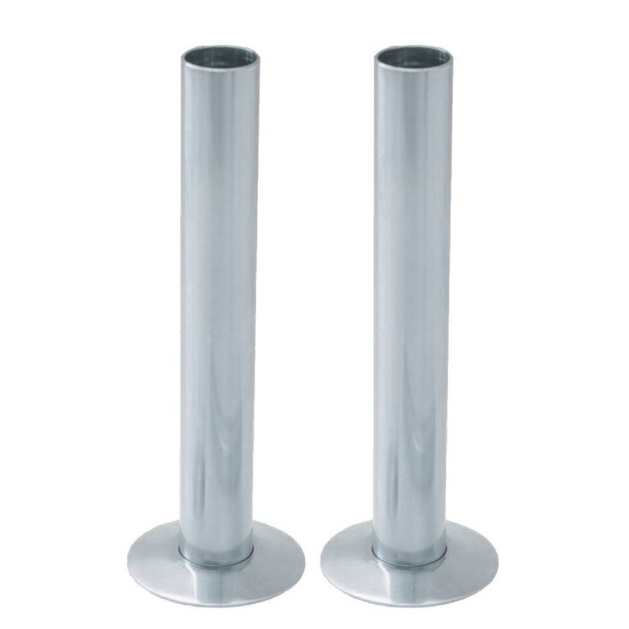 15mm Pipe and Rosettes Chrome (Pair) - CR-PIPE01