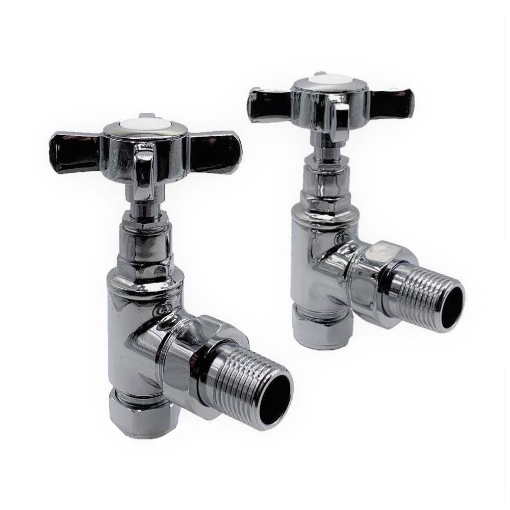 Cross Head Rad Valve Angled (Pair) - CROSS-ANG