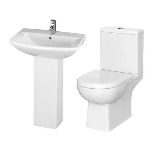 Asselby Close Coupled Toilet & 500mm Basin Suite