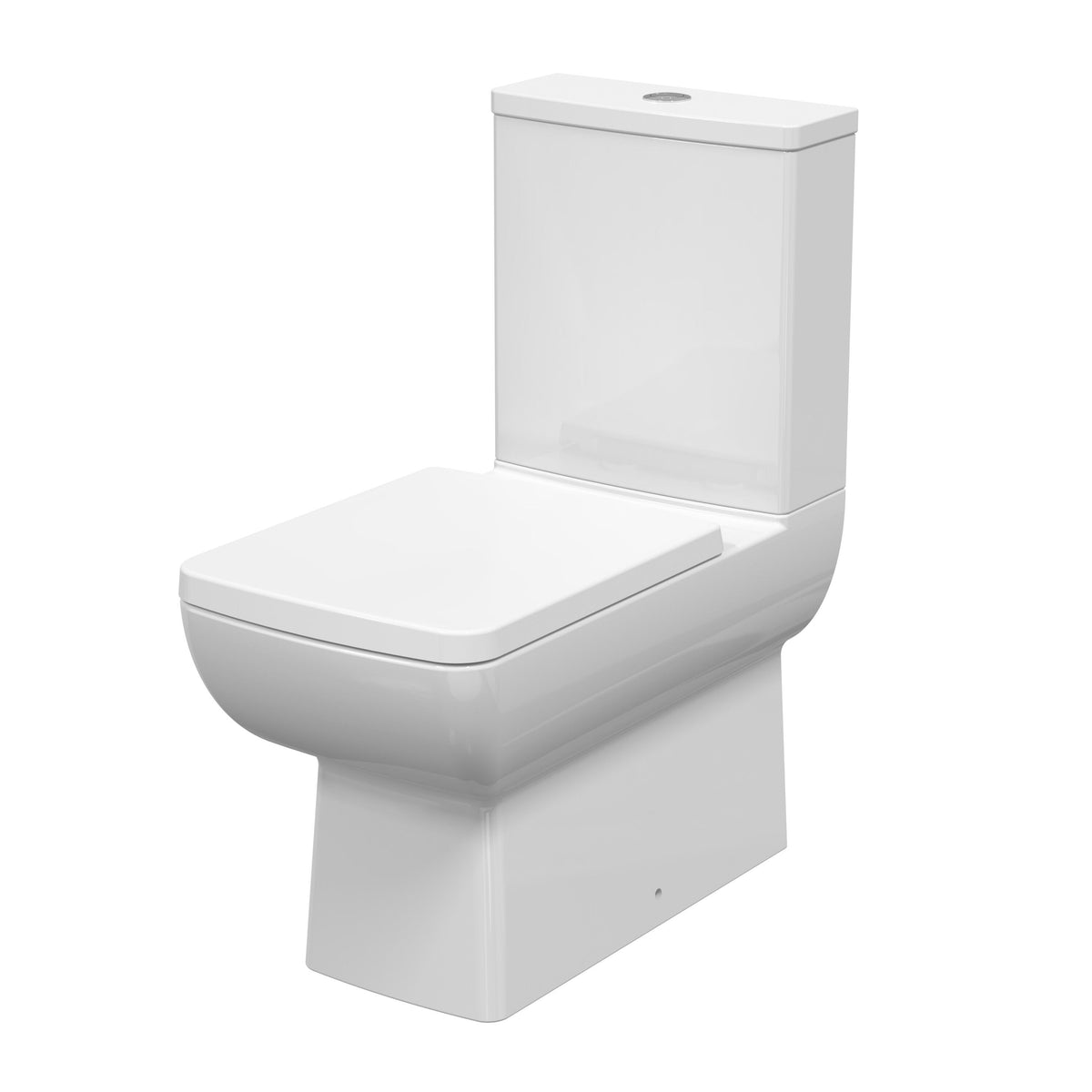 Nuie Contemporary Flush to Wall Square Bowl Rimless Pan