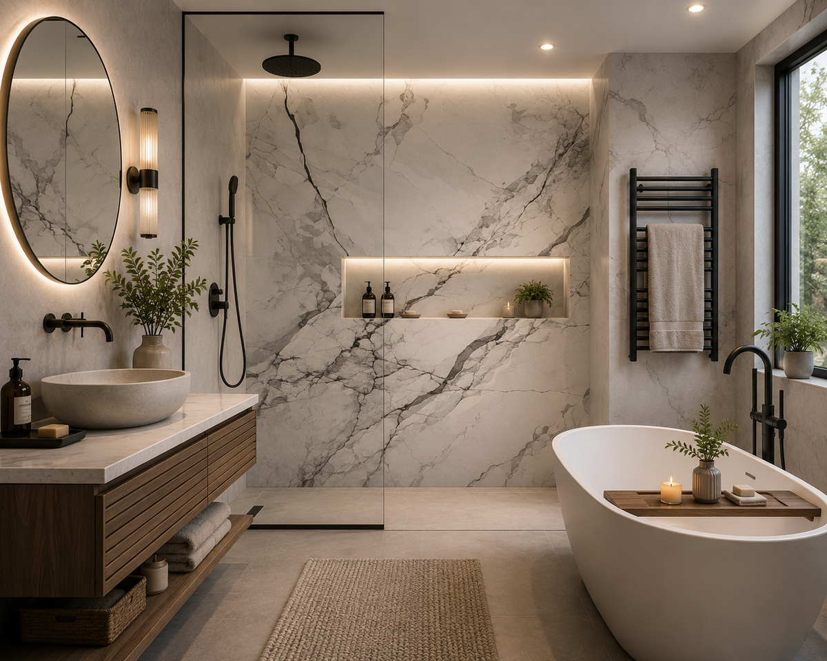 San Andreas Matt PVC Bathroom Panel 1000 x 2400 x 10mm