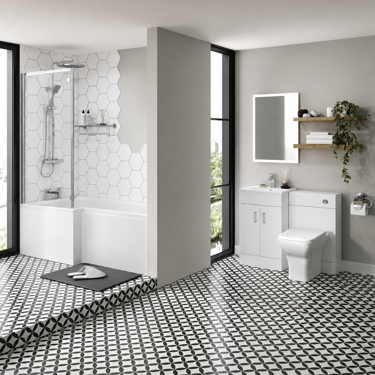 Pure Flow 1700 Complete Bathroom Suite