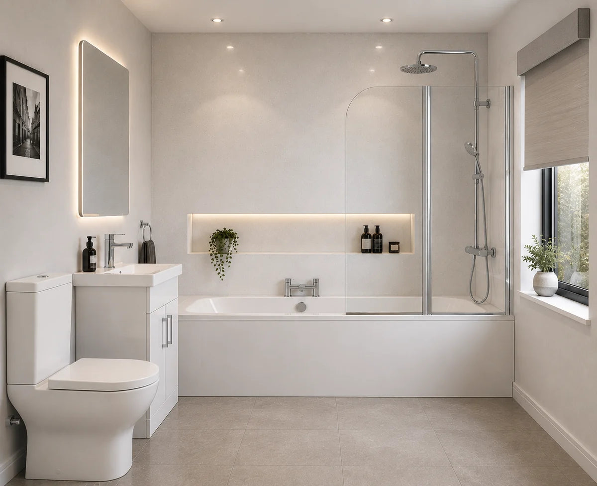 Traditional Chrome Bathroom Package