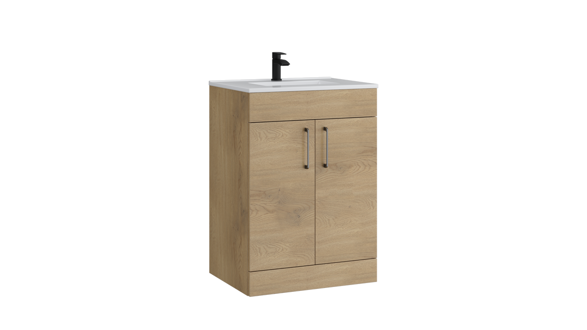 Dove 600mm 2 Door Floor Standing Unit Torro Oak - DOV600FSDO-TO