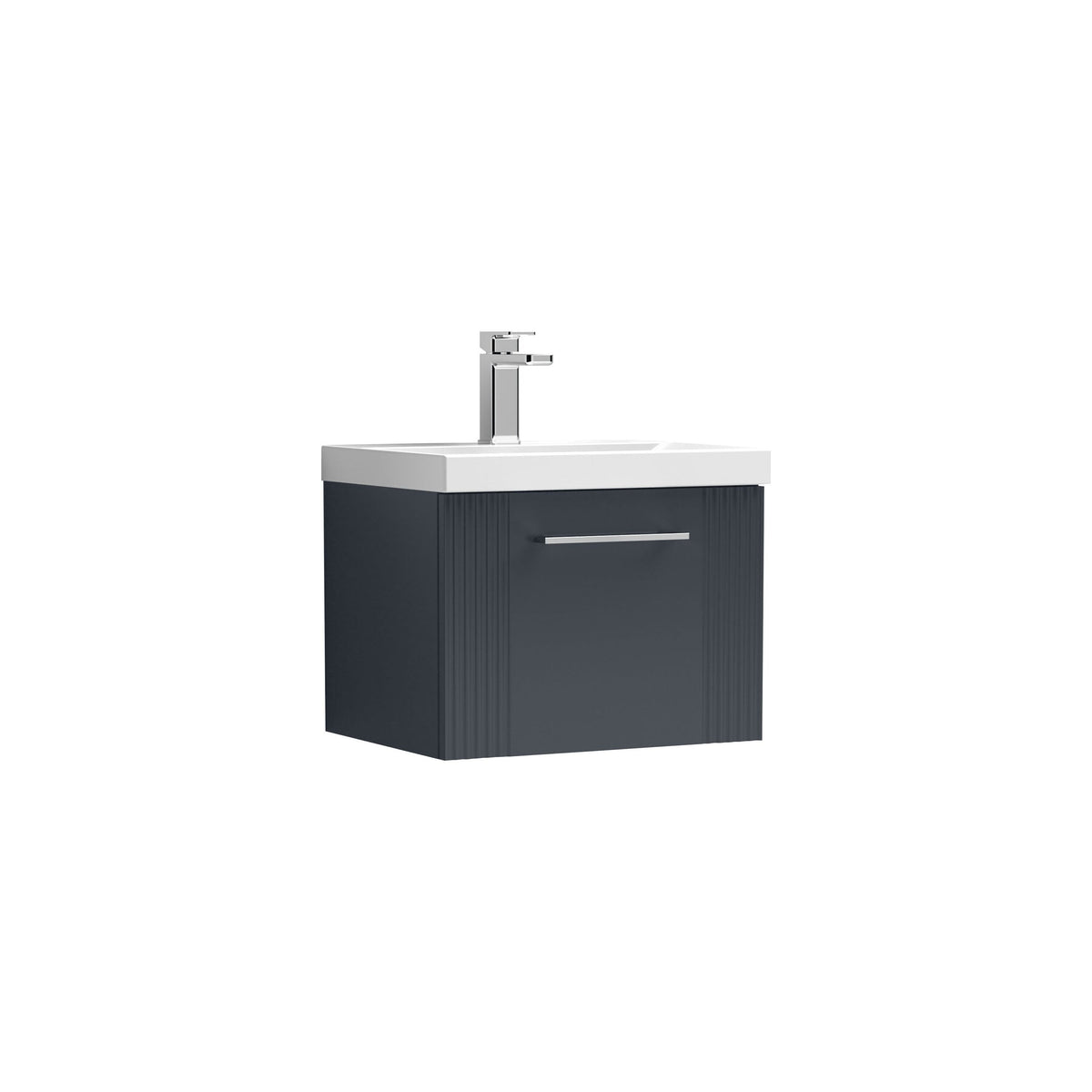 Nuie Deco 500mm 1 Drawer Wall Hung Vanity Unit With Thin Edge Basin