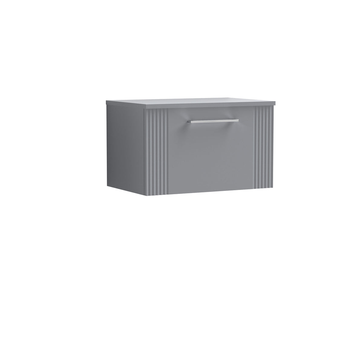 Nuie 600mm 1 Drawer Wall Hung Vanity Unit With Co-ordinating Worktop