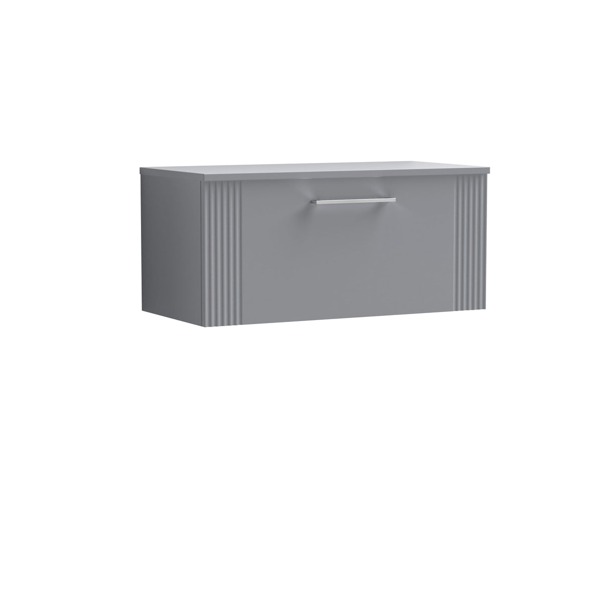 Nuie Deco 800mm 1 Drawer Wall Hung Vanity With Co-ordinating Worktop