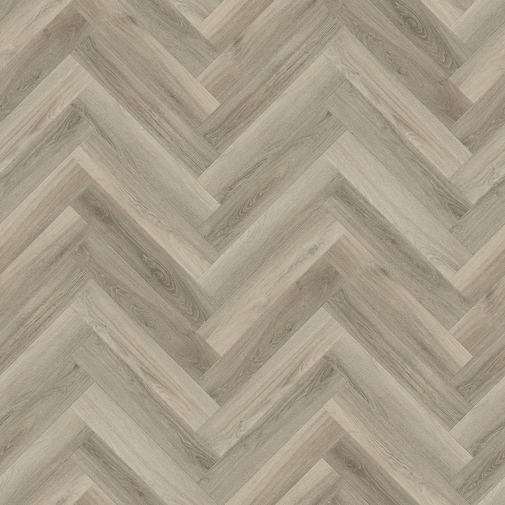 Cove Donegal Herringbone SPC Flooring with Built-In Underlay