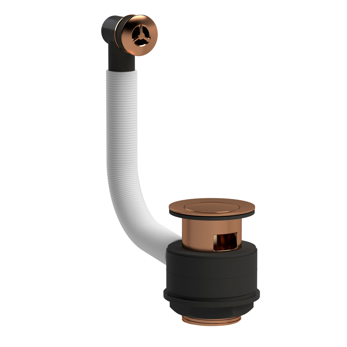 Hudson Reed Push Button Basin Waste With Overflow