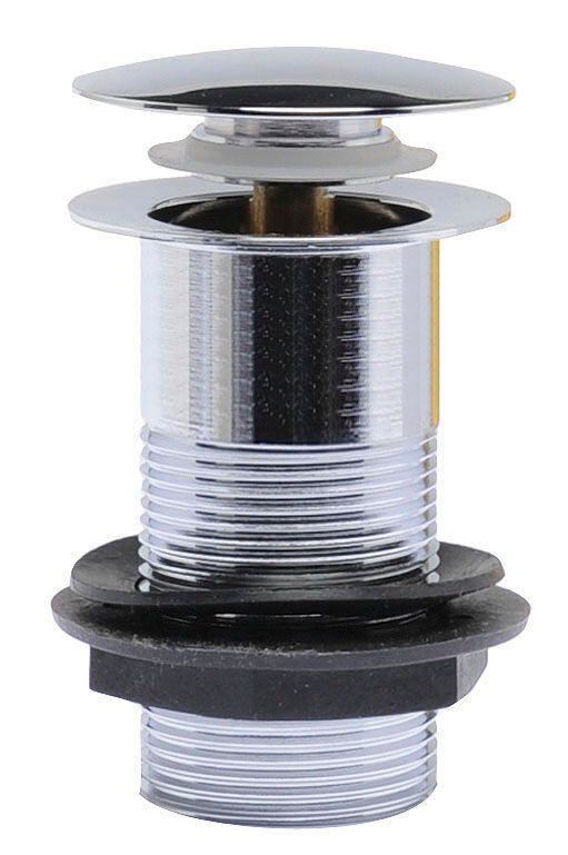 Chrome Push Button Basin Waste