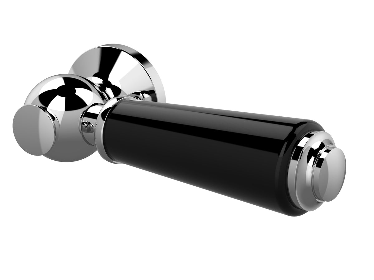 Nuie Black & Ceramic WC Lever