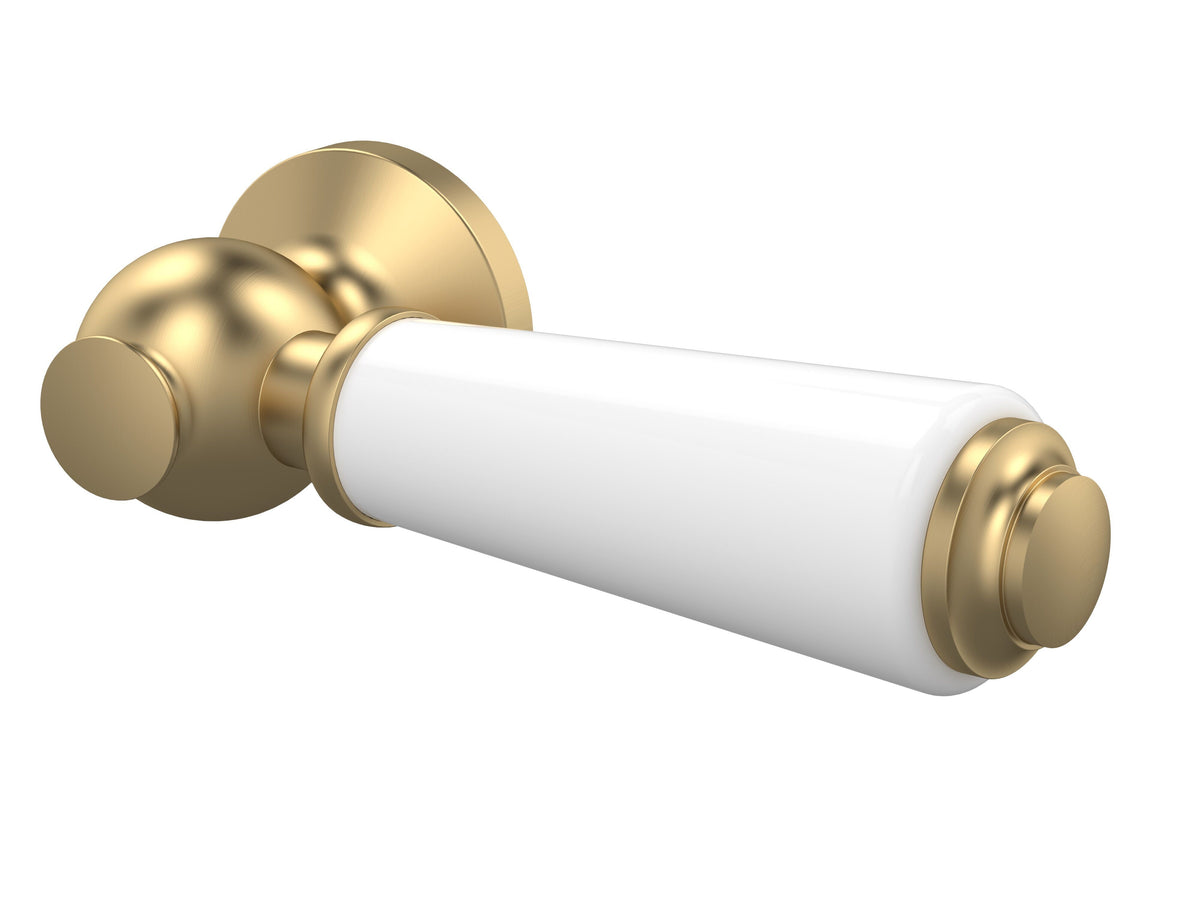 Nuie White & Ceramic WC Lever