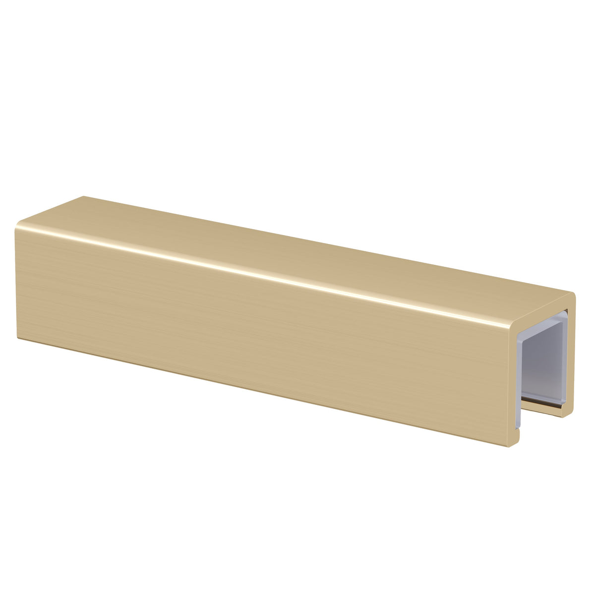 Wetroom Glass Decorative Edge 2mtr Brushed Brass - EIGHT200DE-BR
