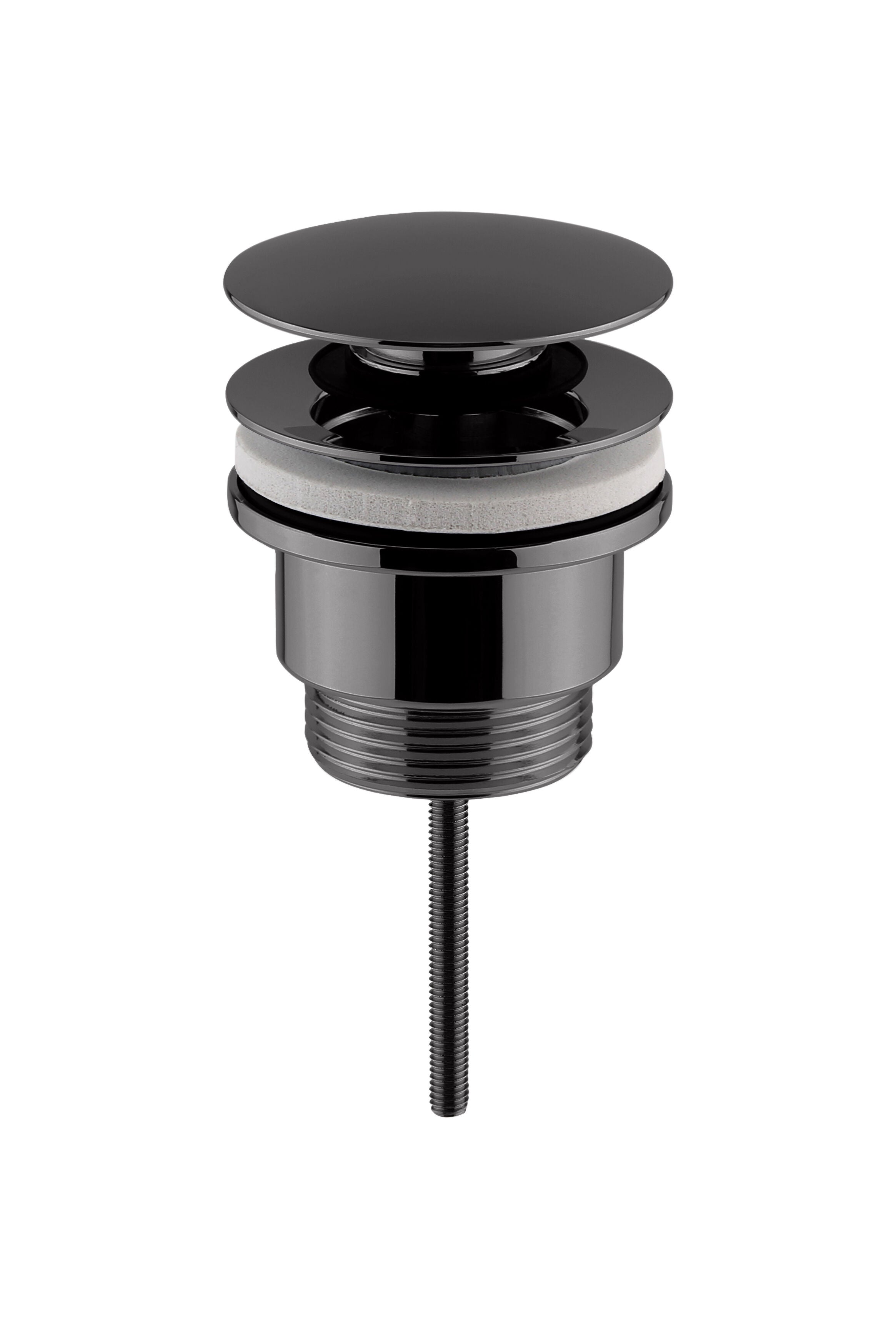 Brushed Pewter Universal Push Button Basin Waste