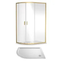 Rene Offset Quadrant Shower Enclosure & Tray Pack Chrome
