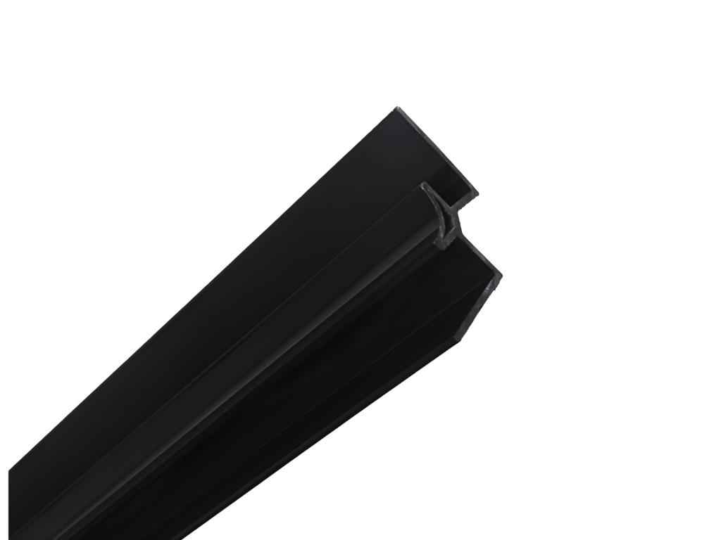10mm Internal Winged Corner Black - FFT10-ICB