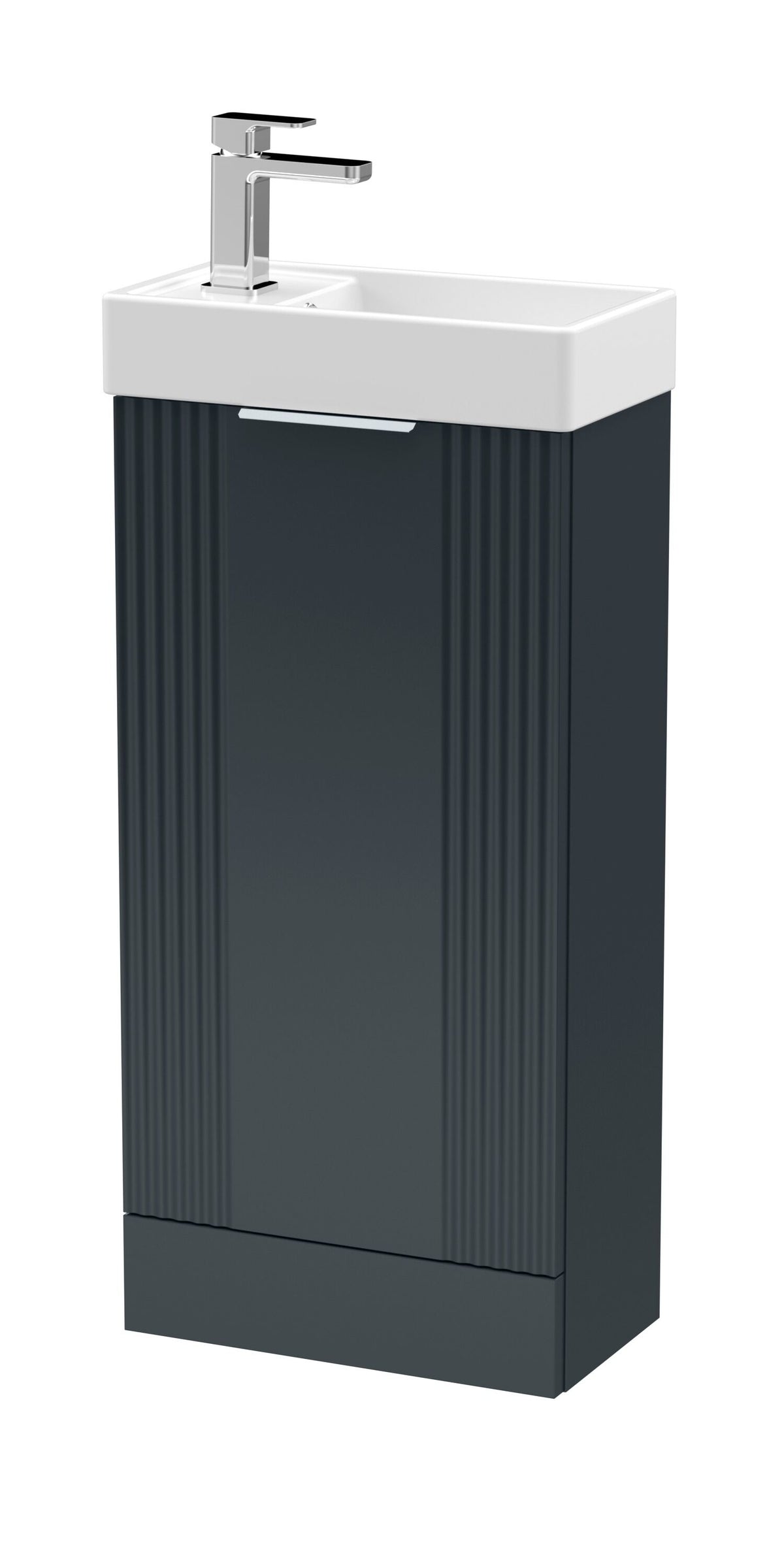 Nuie Deco Compact 400mm Floor Standing Vanity Unit With Ceramic Basin