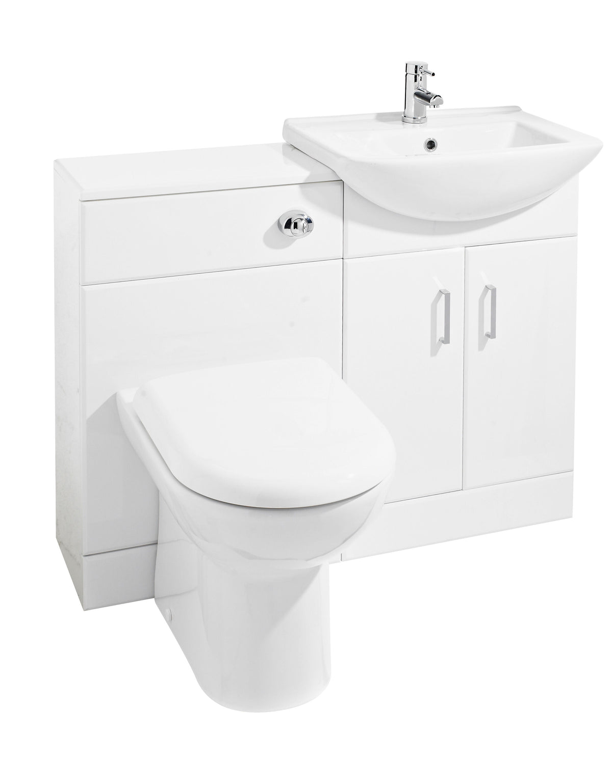 Nuie Saturn 1050mm 2 Door Floor Standing Vanity Unit With Square Basin