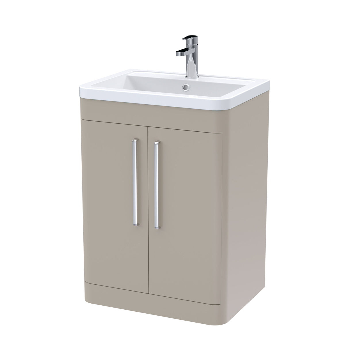 Nuie Parade 600mm 2 Door Floor Standing Vanity Unit With Basin