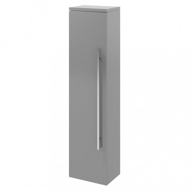 Purity 1400mm Wall Mounted Side Unit Storm Grey Gloss - FUR094PU - FUR094PU 2