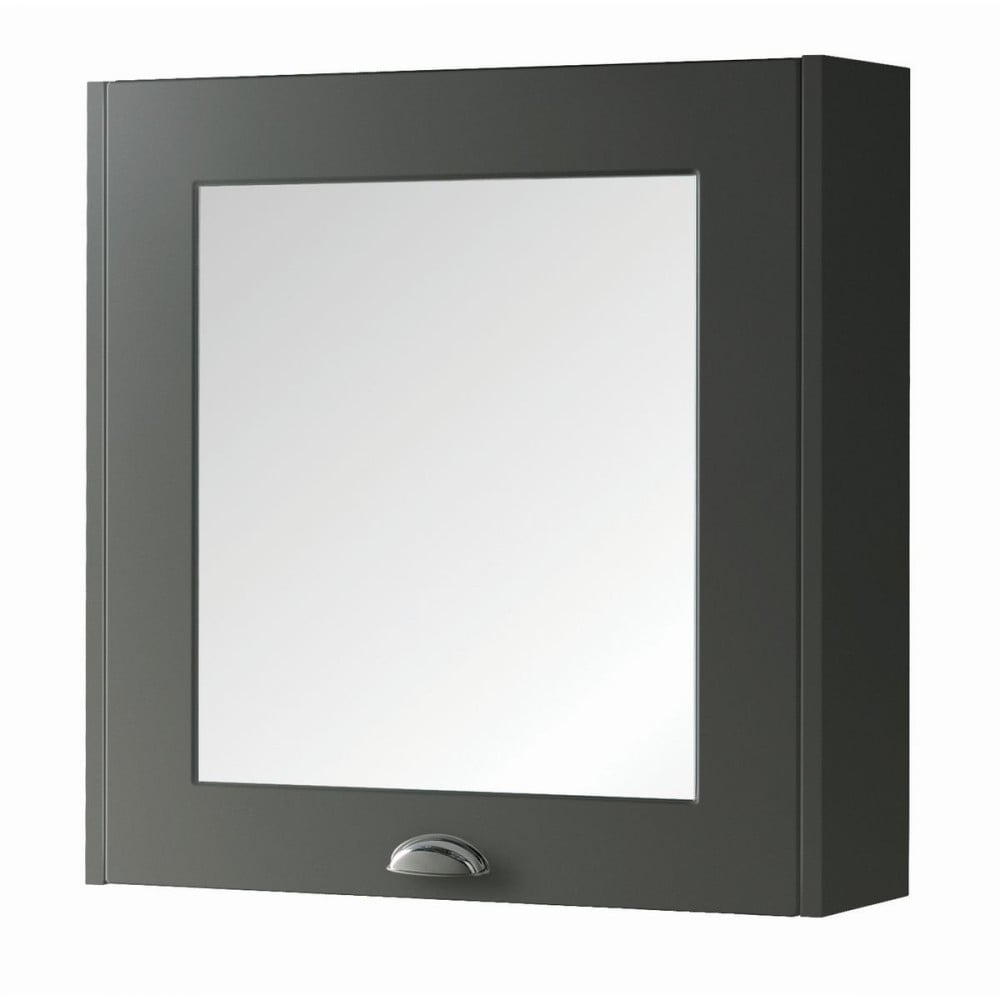 Astley 600mm Mirror Cabinet Matt Grey - FUR524AS - FUR524AS 2