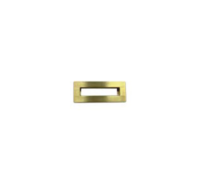 Fusion Overflow Cover Brushed Brass - FUSOVBB