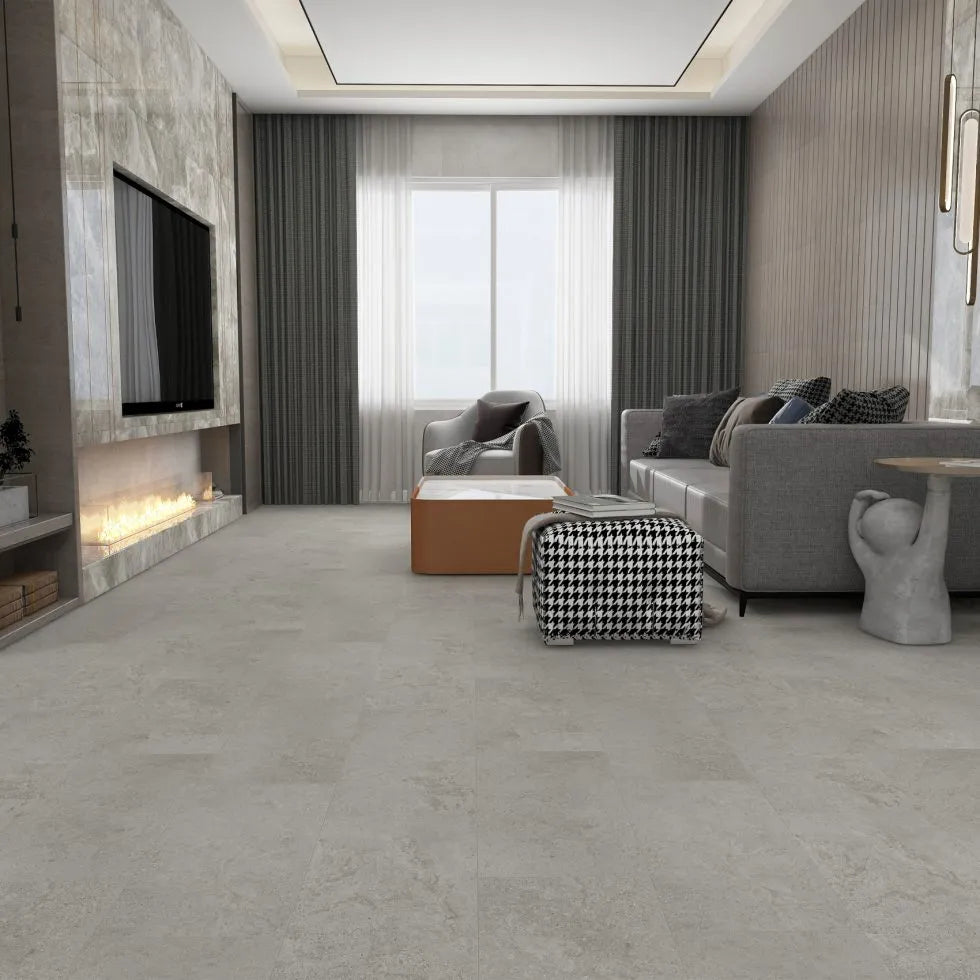 Cove Greystones SPC Wall & Floor Tiles with Built-In Underlay