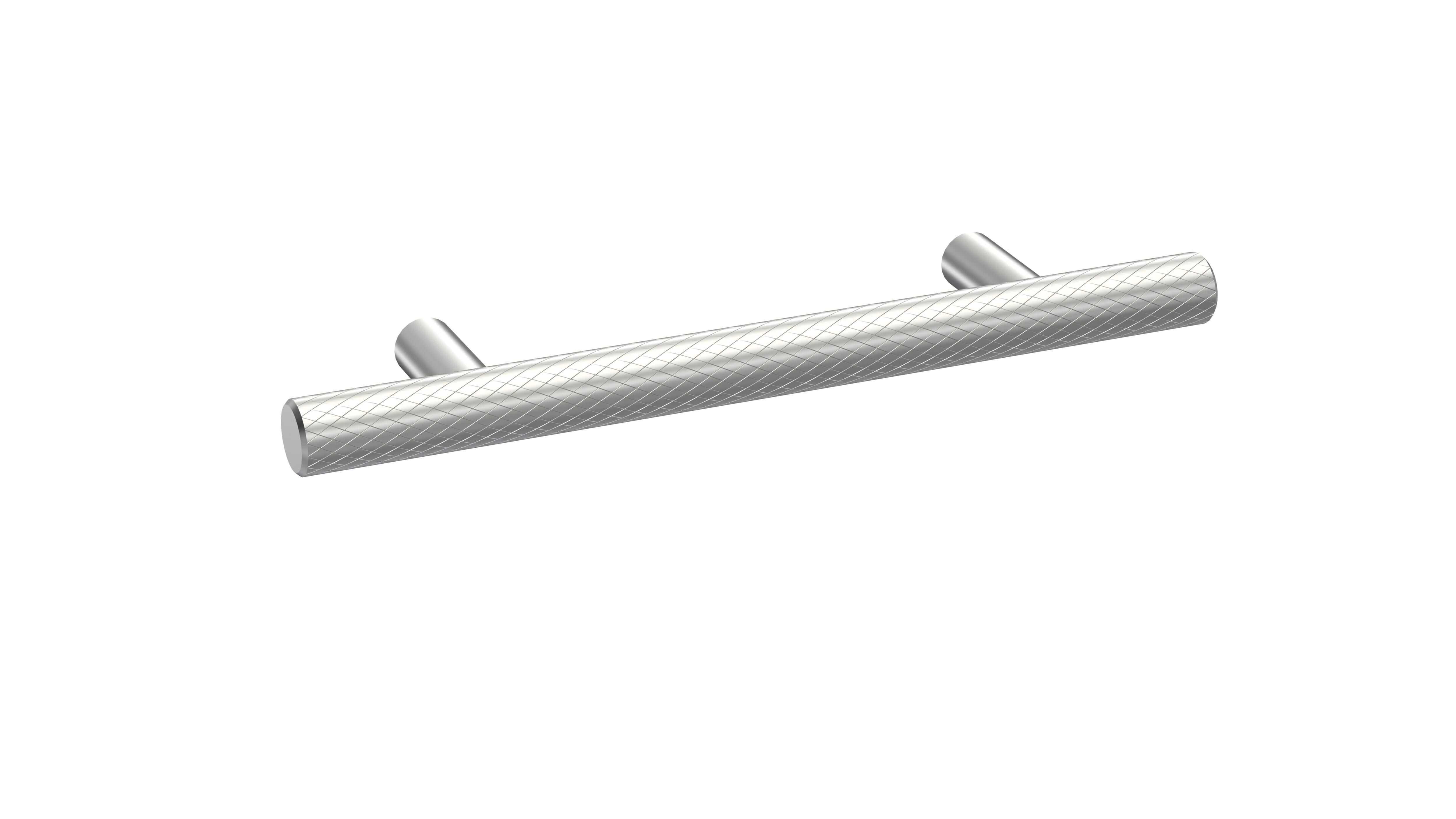 96mm Chrome Knurled Bar Handle