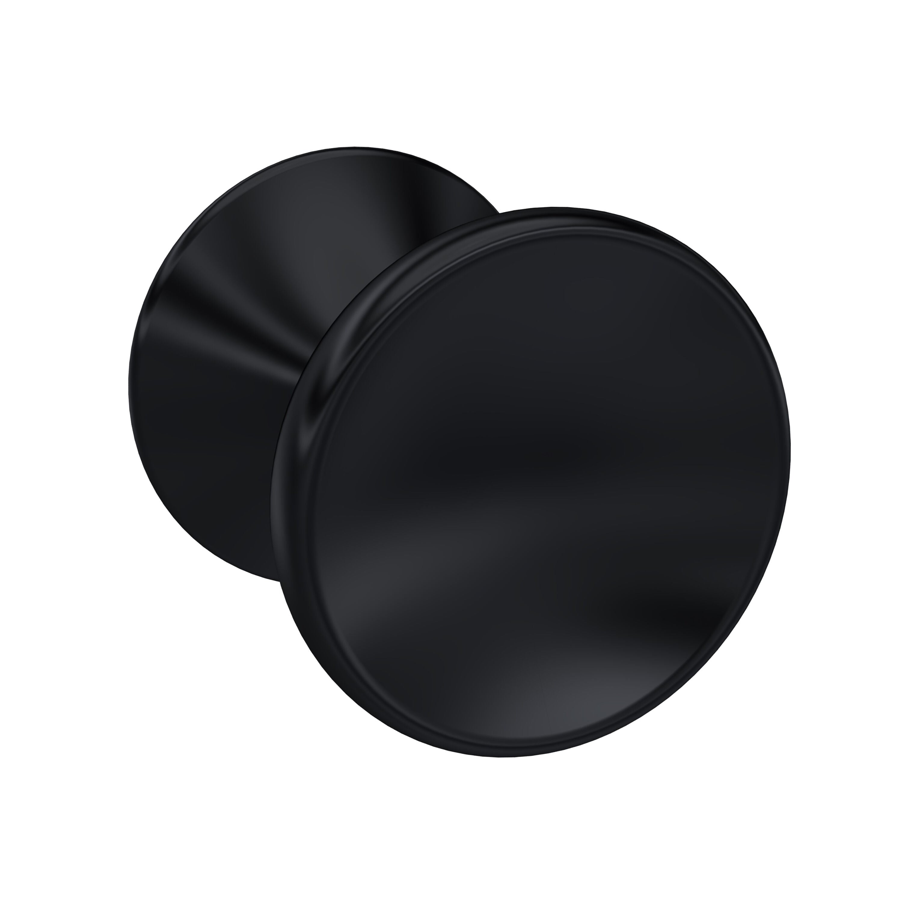Round Black Knob