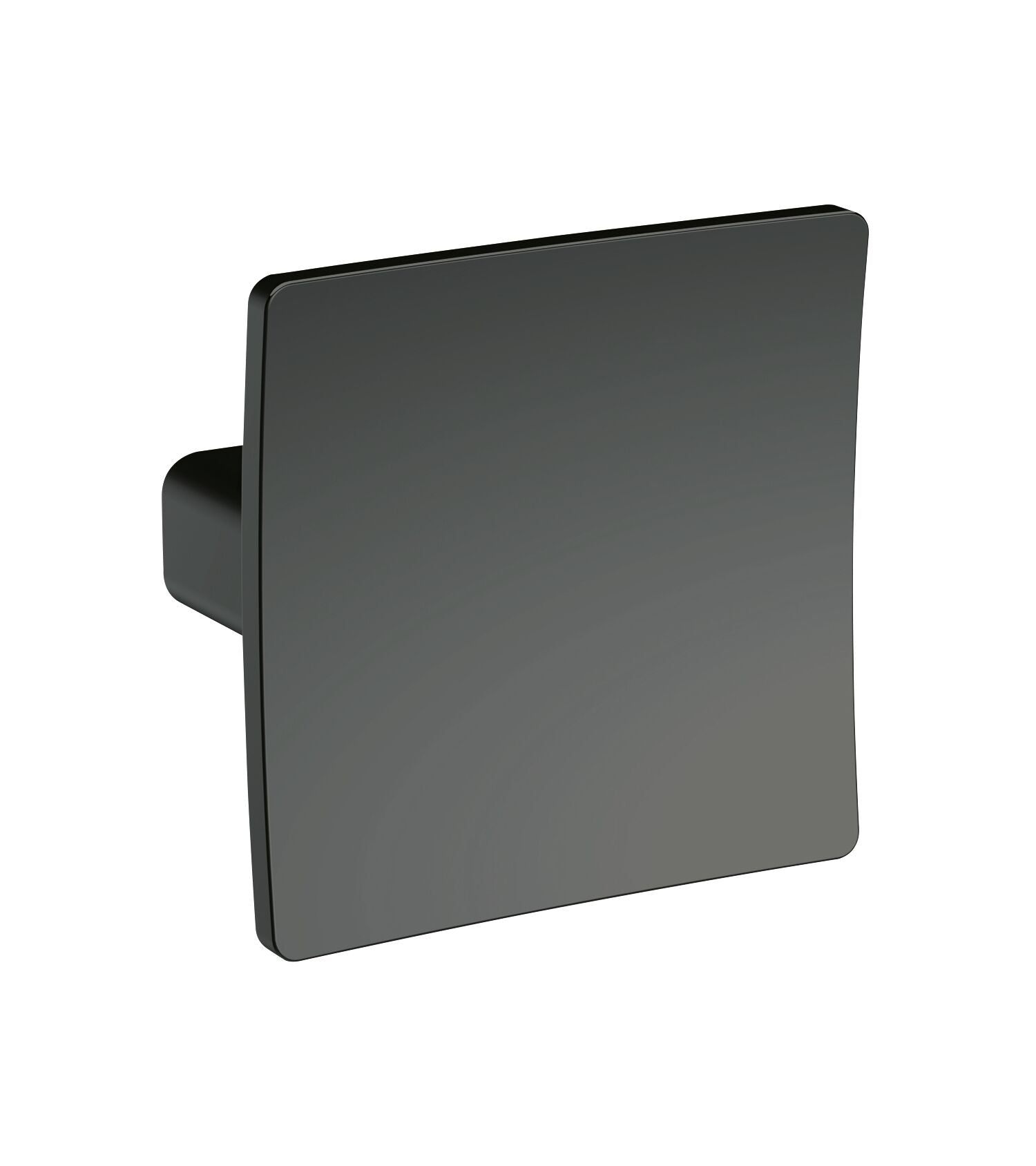 nuie Square Brushed Pewter Square Dished Knob Handle