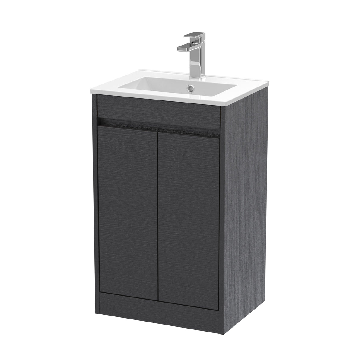 Nuie Havana 500mm 2 Door Floor Standing Vanity Unit With Minimilist Basin