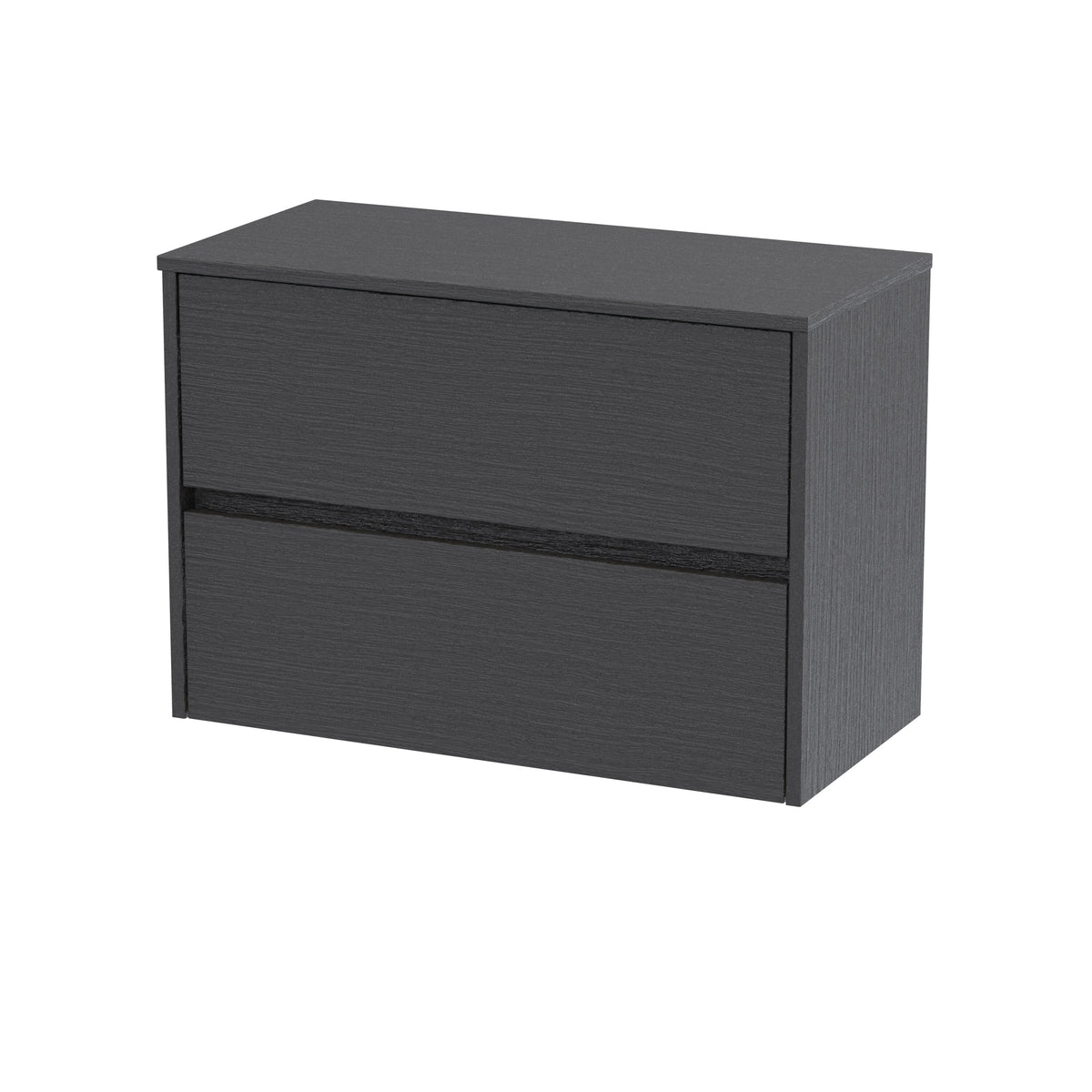 Nuie Havana 800mm 2 Drawer Wall Hung Vanity Unit With Co-ordinating Worktop
