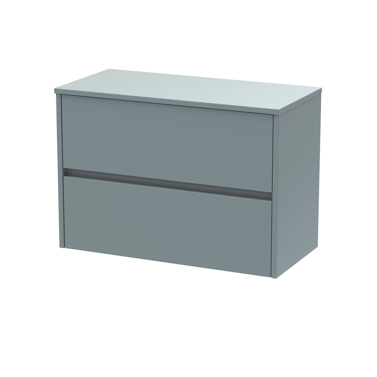 Nuie Havana 800mm 2 Drawer Wall Hung Vanity Unit With Co-ordinating Worktop