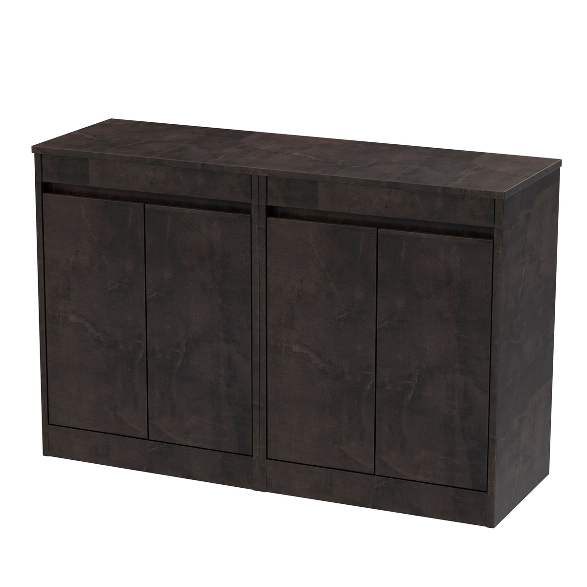 Nuie Havana 1200mm 4 Door Floor Standing Vanity Unit With Co-ordinating Worktop