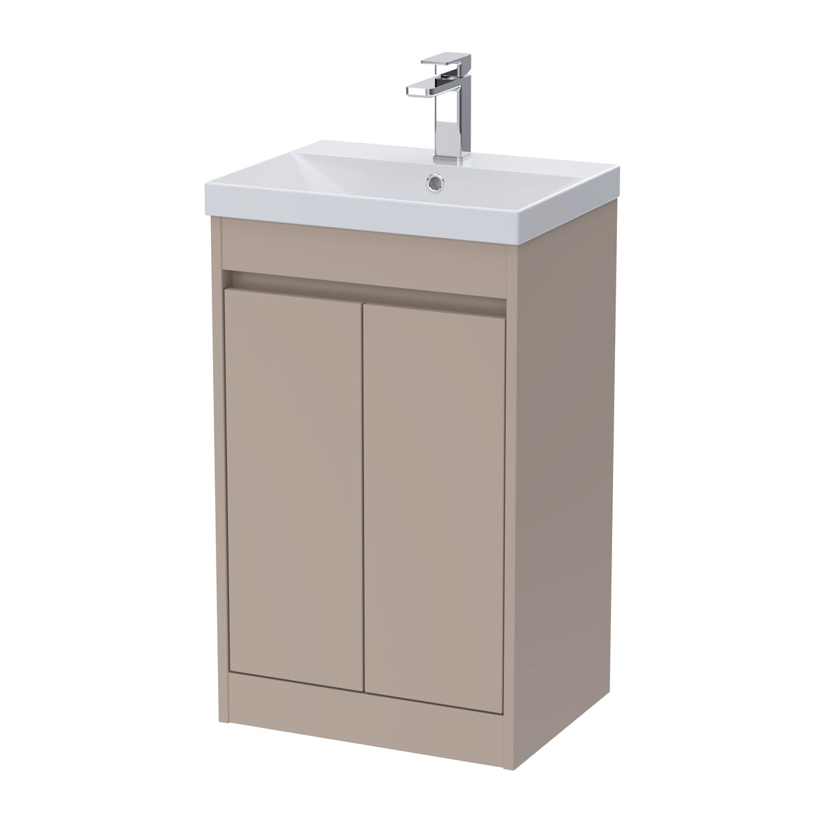 Nuie Havana 500mm 2 Door Floor Standing Vanity Unit With Thin-Edge Basin