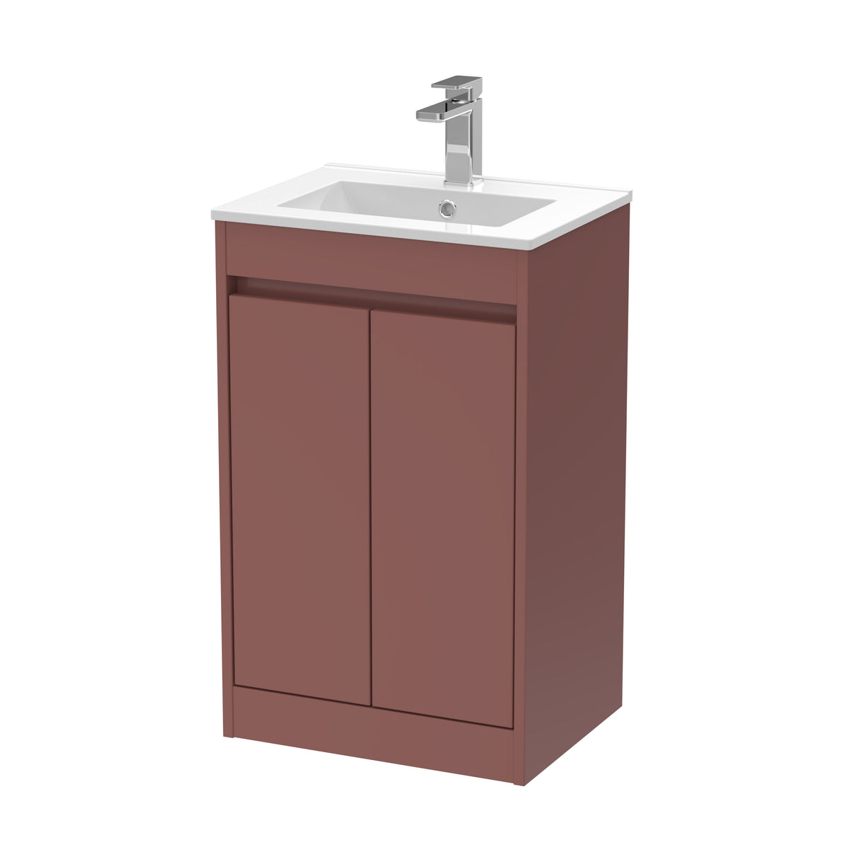 Nuie Havana 500mm 2 Door Floor Standing Vanity Unit With Minimilist Basin