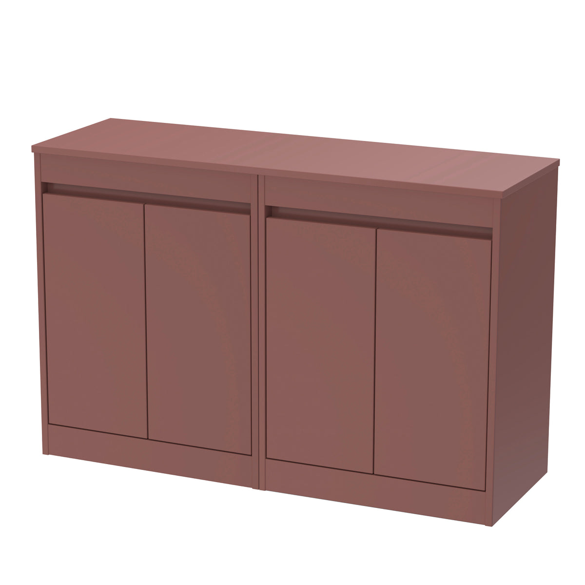 Nuie Havana 1200mm 4 Door Floor Standing Vanity Unit With Co-ordinating Worktop