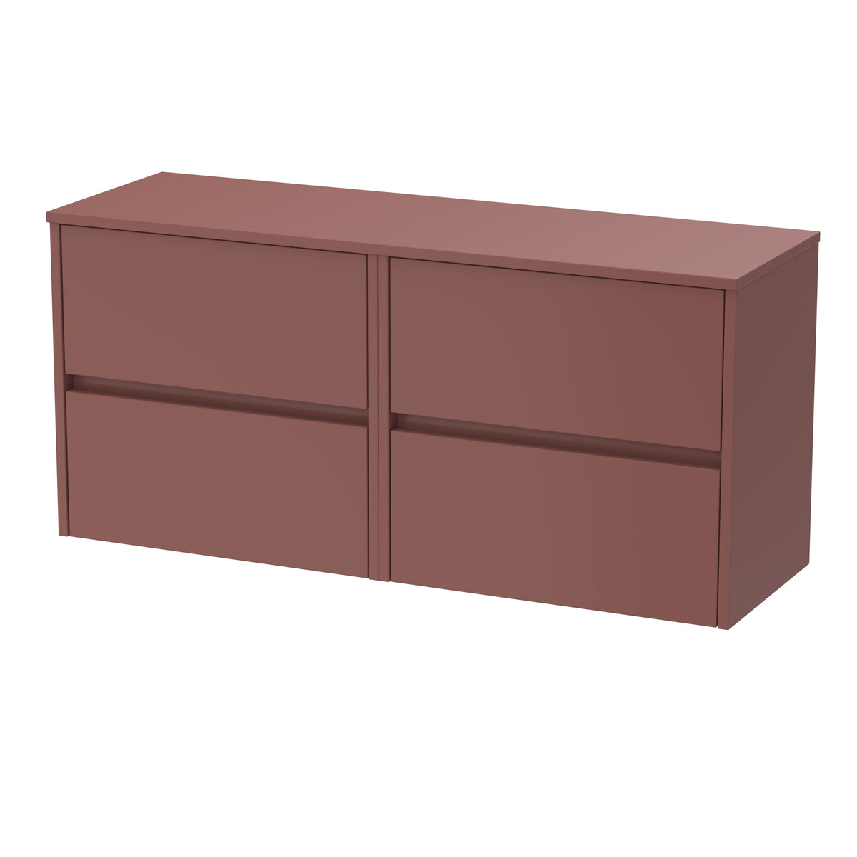 Nuie Havana 1200mm 4 Drawer Wall Hung Vanity Unit With Co-ordinating Worktop